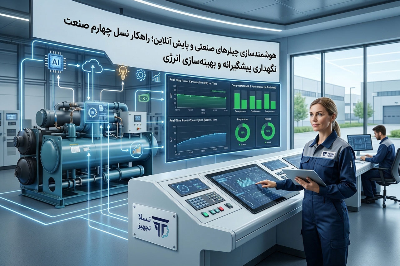 هوشمندسازی چیلرهای صنعتی و پایش آنلاین